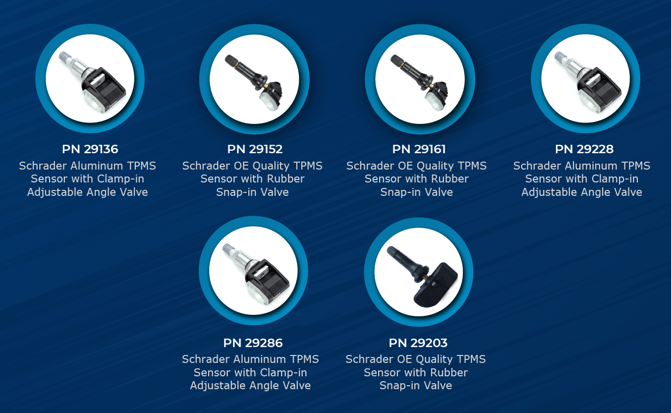 Schrader Launches 6 new OER TPMS Sensors